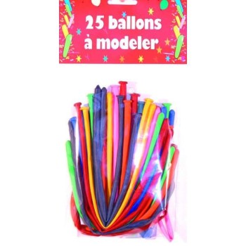 Sachet de 25 ballons à modeler