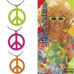 Collier hippie peace and love