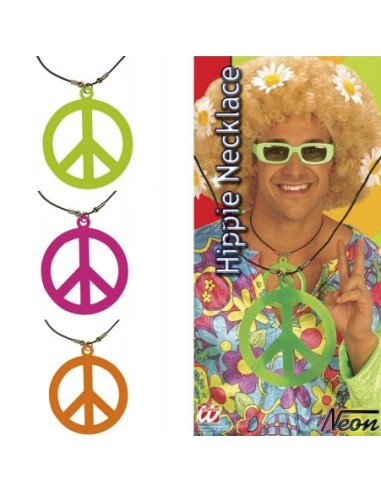 Collier hippie peace and love