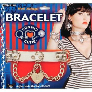 Bracelet avec chaîne et coeur