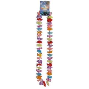 Collier fleurs multicolores