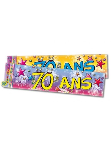 Banderole anniversaire 70 ans