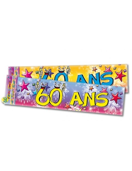 Banderole anniversaire 60 ans