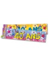 Banderole anniversaire 40 ans