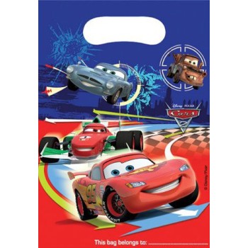 6 sacs à cadeaux Cars 2