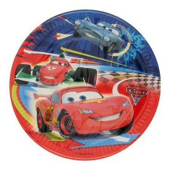 8 assiettes carton Cars 2