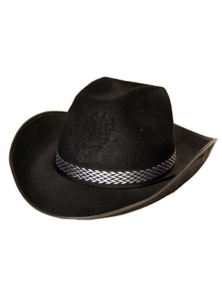 Chapeau de cow-boy noir