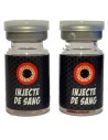 Lentilles injectées de sang