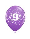 8 ballons chiffre 9