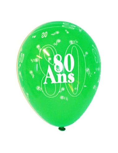 8 ballons anniversaire 80 ans