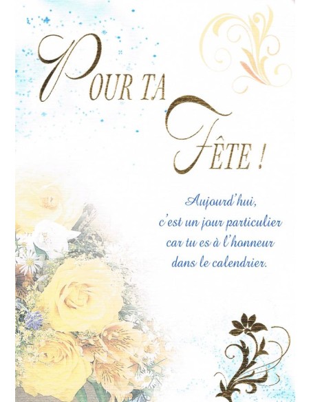 Carte pour ta fête