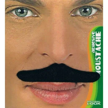 Moustache noire adhésive