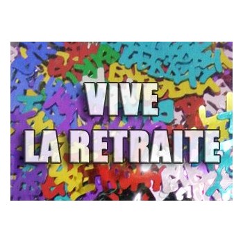 Confettis de table "Vive la retraite"