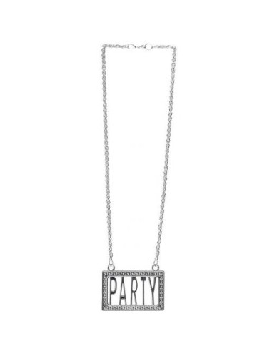 Collier "Party" argenté