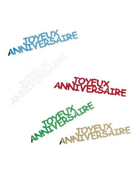 Confettis de table "Joyeux Anniversaire"