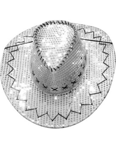 Chapeau cow-boy paillettes brillantes