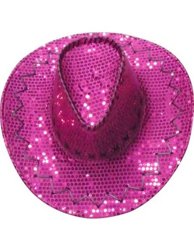 Chapeau cow-boy paillettes brillantes