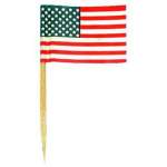 20 mini drapeaux USA sur pic