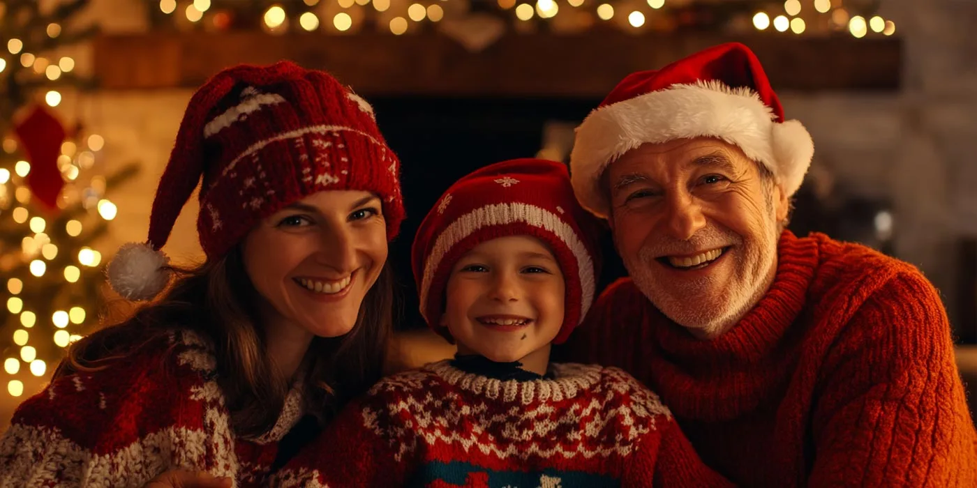 Déguisements et bonnets de Noël